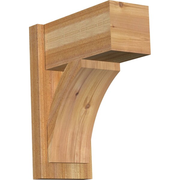 Ekena Millwork Thorton Block Rough Sawn Outlooker, Western Red Cedar, 8"W x 16"D x 20"H OUT08X16X20THR05RWR - main